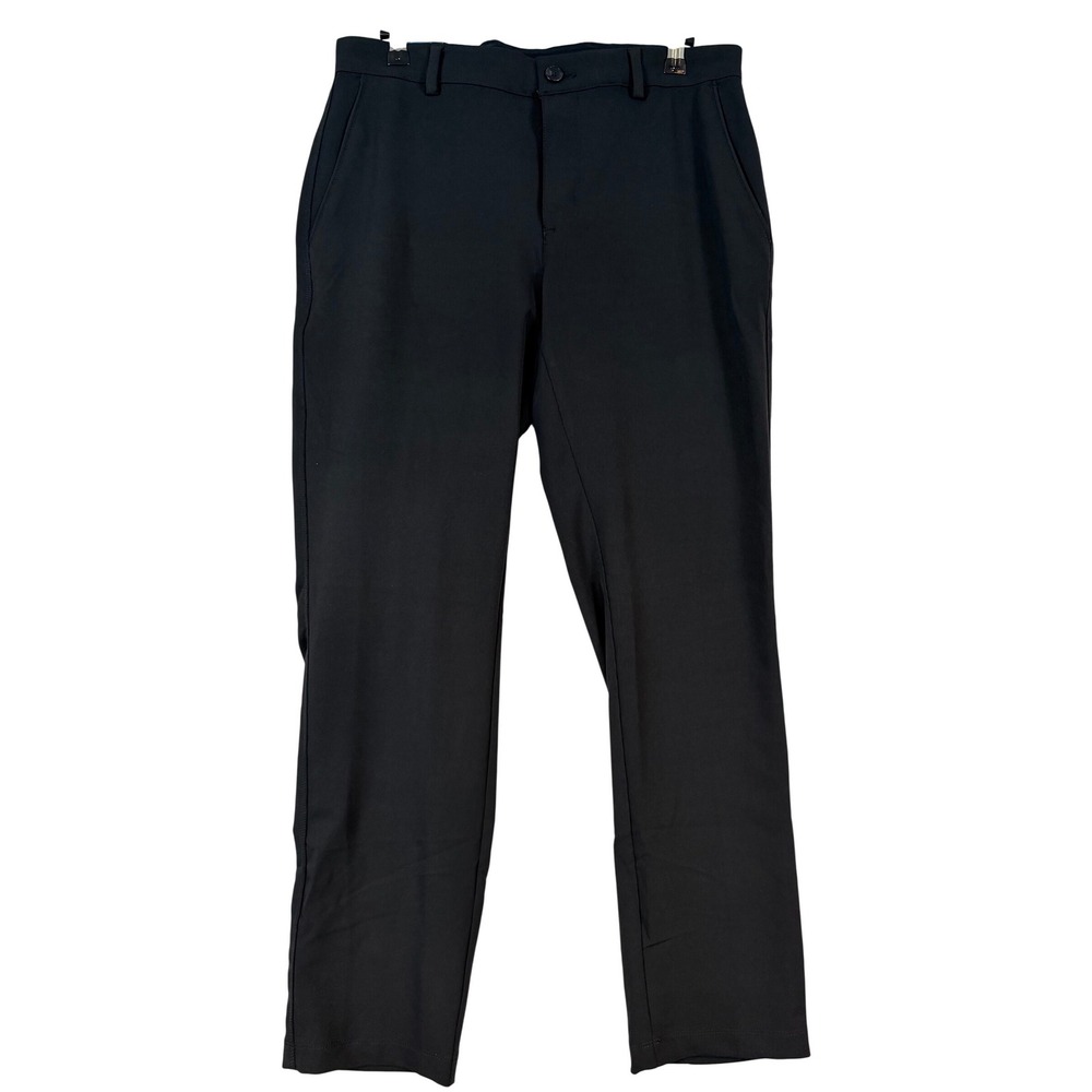 NWT Greg Norman Mens Black Protek Stretch Golf Pant 30x30 Performance Athleisure